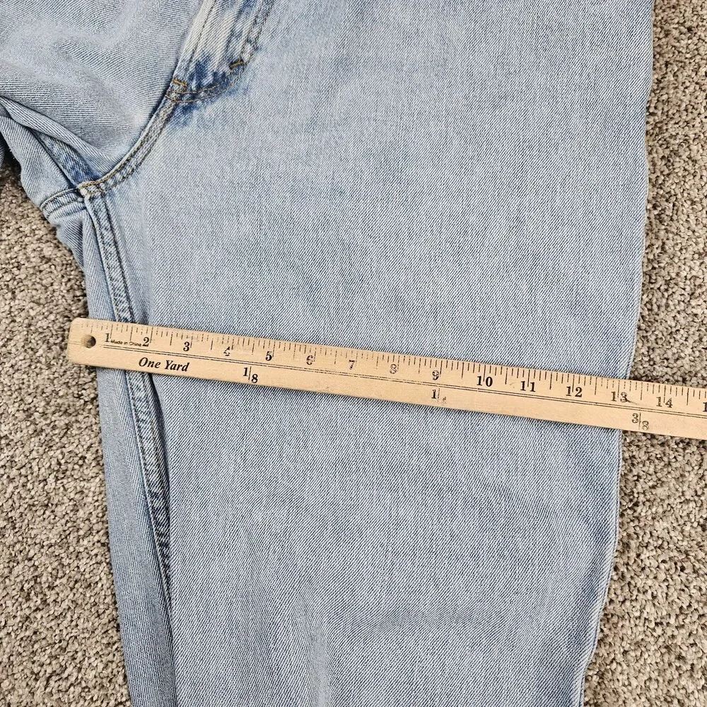 Levis 550 Jeans Mens 38x31 Blue Denim Relaxed Tapered Grunge Skate Distressed